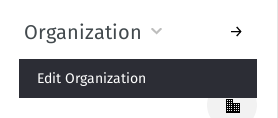 Organization submenu