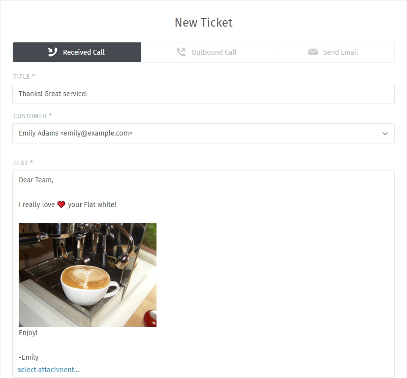 Ticket abspalten Dialog