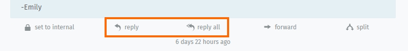 Reply button