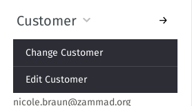 Customer submenu