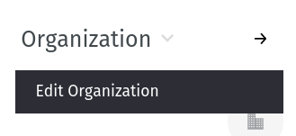 Organization submenu