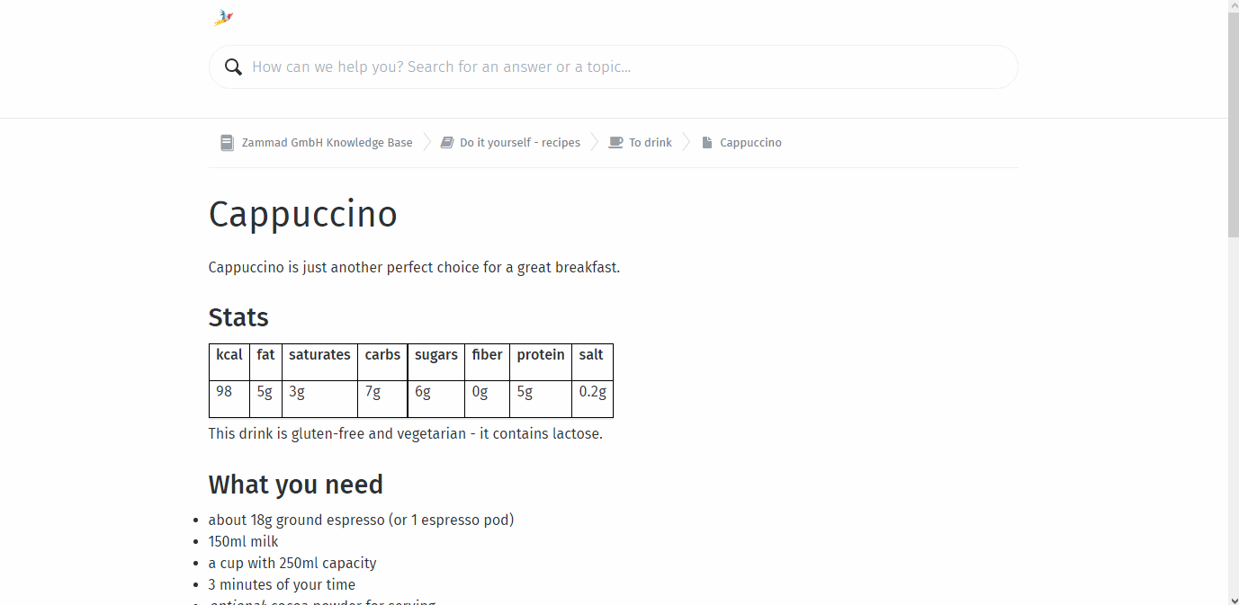 Screencast che mostra i tag sulle risposte