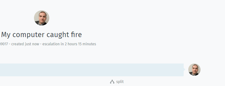 Screencast showing agent hovering the escalation time and receiving a more detailed escalation information